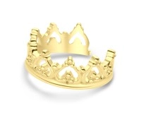 Gold Plated Crown Designed Ear Cuff EC-1174-GP